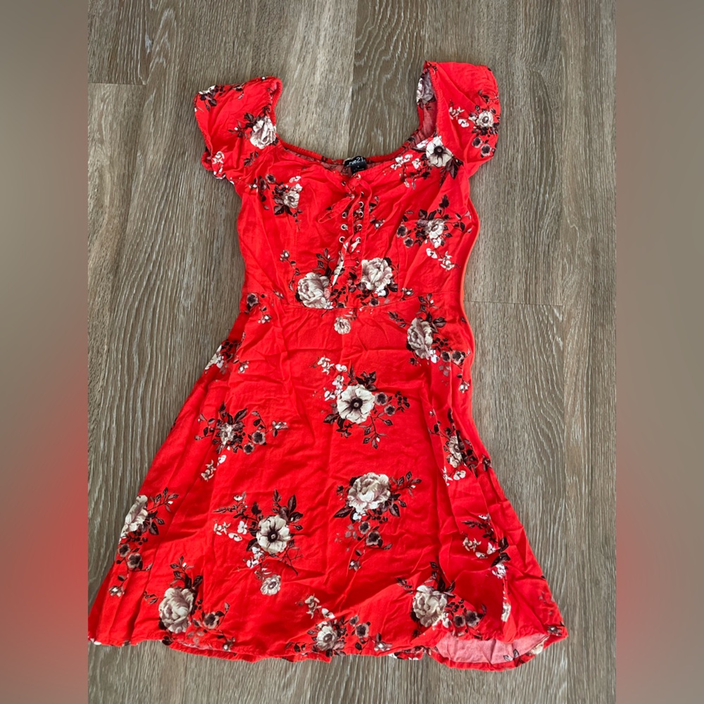 Rue21 Red Floral Mini Dress